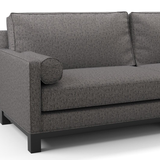 Photo of the fabric Omni Platinium swatch by James Dunlop FibreGuard. Use for Upholstery, Accessory, Top of Bed. Style of Plain, Texture