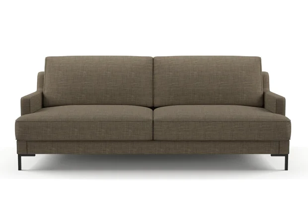 Photo of the fabric Ficus Taupe swatch by Mokum. Use for Upholstery, Accessory. Style of Plain, Texture