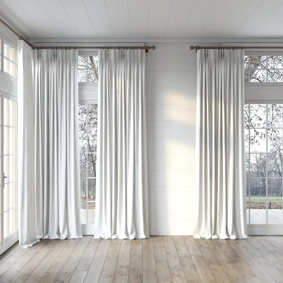 Photo of the fabric Paramount Ivory swatch by James Dunlop. Use for Sheer Curtains. Style of Abstract, Sheer