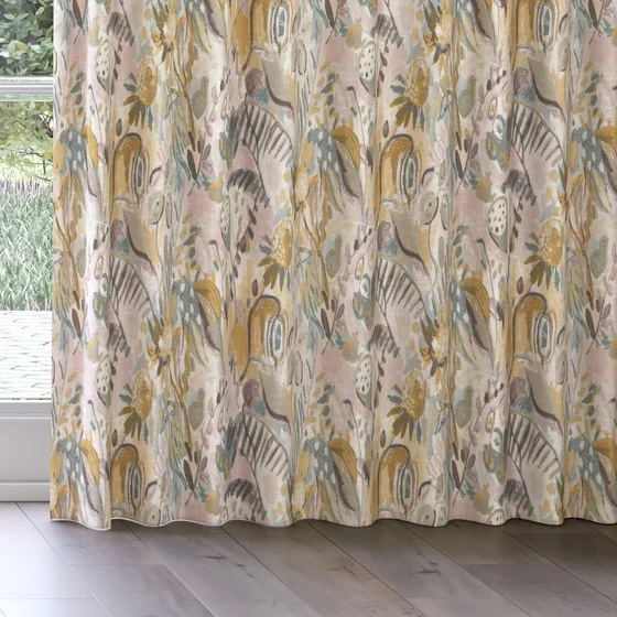 Photo of the fabric Charleston Meadow swatch by James Dunlop. Use for Curtains, Accessory. Style of Floral And Botannical