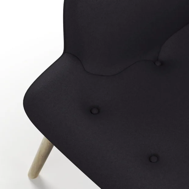 Photo of the fabric Braveheart Onyx swatch by James Dunlop FibreGuard. Use for Upholstery, Accessory, Top of Bed. Style of Plain, Taffeta