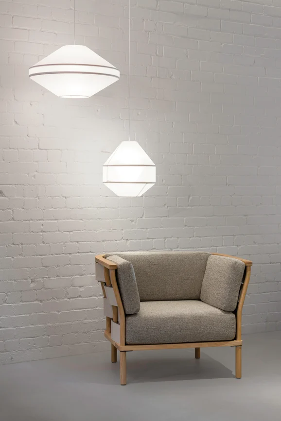 Photo of the fabric Palermo 2 Onyx in situ by Mokum. Use for Upholstery, Accessory. Style of Plain, Texture