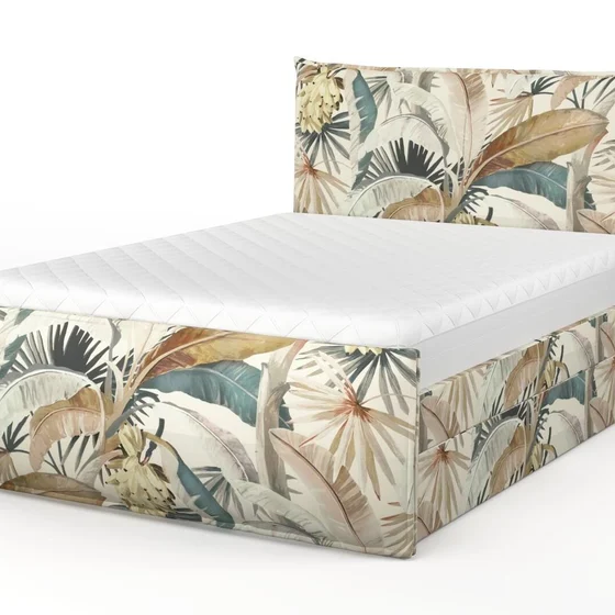 Photo of the fabric Tropicalia Gilver swatch by Catherine Martin by Mokum. Use for Upholstery, Accessory. Style of Floral And Botannical, Print