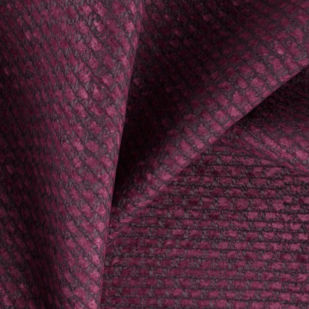 Photo of the fabric Barbarossa Passion swatch by Zepel FibreGuard. Use for Upholstery, Accessory, Top of Bed. Style of Chenille, Plain