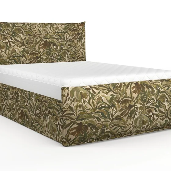 Photo of the fabric Grande Terre Jungle swatch by Mokum. Use for Curtains, Upholstery Light Duty, Accessory. Style of Floral And Botannical, Print