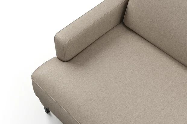Photo of the fabric Prato Pumice swatch by Mokum. Use for Upholstery, Accessory. Style of Plain, Texture