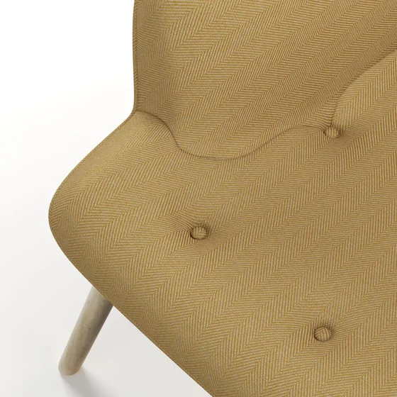 Photo of the fabric Trailblazer Sunflower swatch by James Dunlop FibreGuard. Use for Curtains, Upholstery, Accessory, Top of Bed. Style of Texture, Traditional