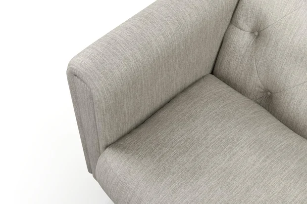 Photo of the fabric Trezor Fog swatch by James Dunlop FibreGuard. Use for Curtains, Upholstery, Accessory. Style of Chenille, Plain