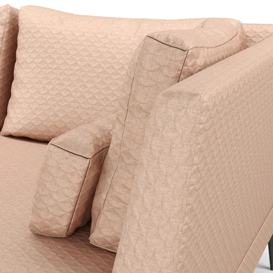 Photo of the fabric Topiary Peach swatch by Mokum. Use for Upholstery, Accessory. Style of Geometric
