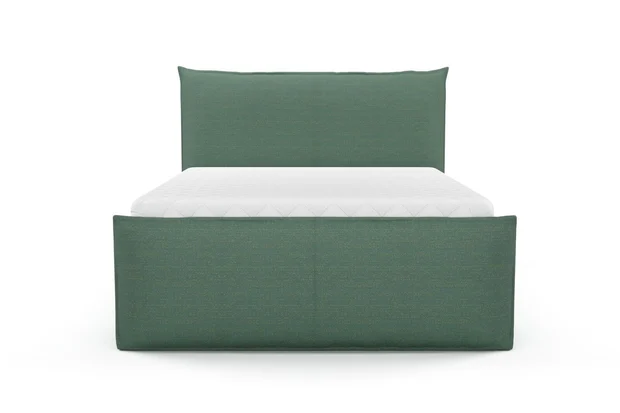 Photo of the fabric Elba Verdigris swatch by Mokum. Use for Upholstery, Accessory. Style of Plain, Texture