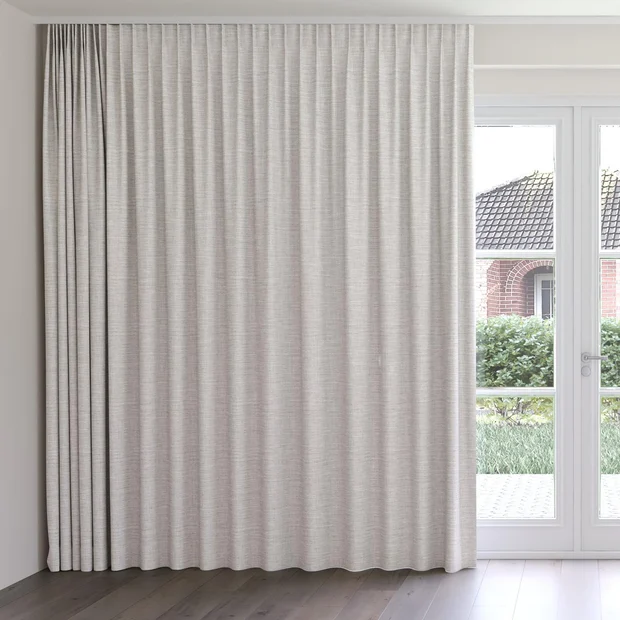 Photo of the fabric Chatham Oyster swatch by James Dunlop Essentials. Use for Curtains. Style of Plain, Texture