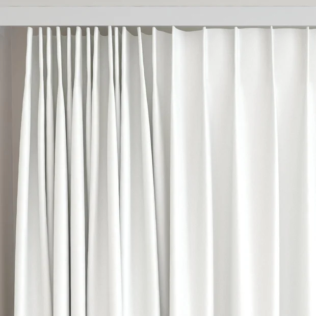 Photo of the fabric Banksia Chalk swatch by James Dunlop. Use for Curtains, Accessory, Top of Bed. Style of Plain, Texture