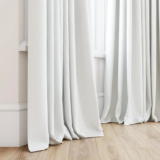 Photo of the fabric Vela Swan swatch by James Dunlop FibreGuard. Use for Curtains, Upholstery, Accessory, Top of Bed. Style of Plain, Velvet
