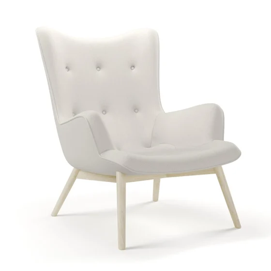 Photo of the fabric Trailblazer Ivory swatch by James Dunlop FibreGuard. Use for Curtains, Upholstery, Accessory, Top of Bed. Style of Texture, Traditional