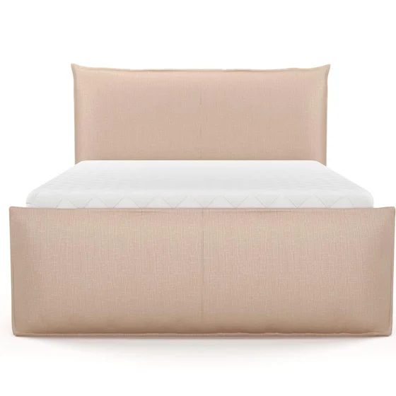 Photo of the fabric Allium Peach swatch by Mokum. Use for Upholstery, Accessory. Style of Plain, Texture