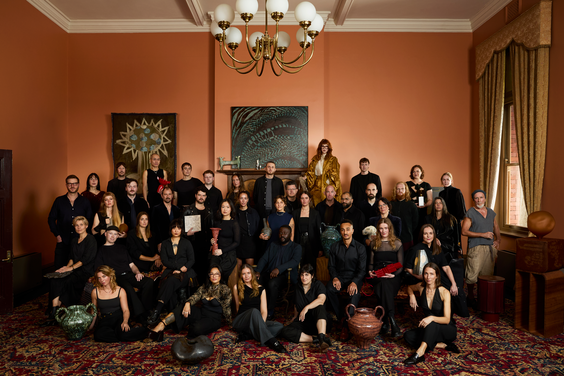 The group of exhibiting artists - curated by Studio Shields | Photography by Martina Gemmola