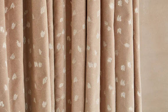 Photo of the fabric Elswyth V3480 01 in situ by Villa Nova. Use for Curtains, Upholstery, Accessory. Style of Abstract, Velvet
