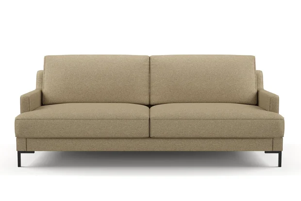 Photo of the fabric Bora Bora Sand swatch by Mokum FibreGuard. Use for Curtains, Upholstery, Accessory. Style of Plain, Texture