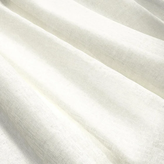 Photo of the fabric Laconia Air Ecru swatch by James Dunlop. Use for Sheer Curtains. Style of Plain, Sheer