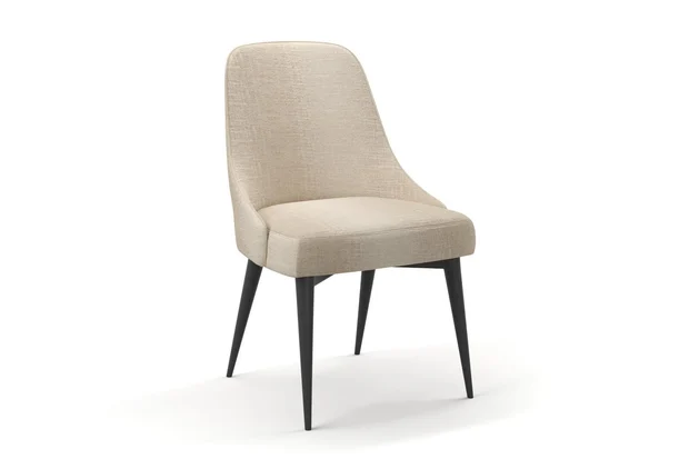 Photo of the fabric Maxime Sand swatch by James Dunlop. Use for Upholstery, Accessory. Style of Stripe, Texture