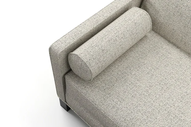Photo of the fabric Entwine Volcanic swatch by James Dunlop. Use for Upholstery, Accessory. Style of Plain, Texture