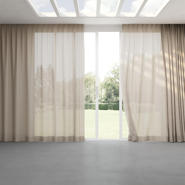 Photo of the fabric Revel Clay swatch by Mokum. Use for Curtains. Style of Plain, Texture