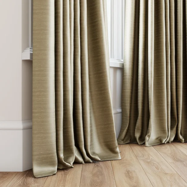 Photo of the fabric Luxe Oyster swatch by James Dunlop Essentials. Use for Curtains, Accessory, Top of Bed. Style of Plain, Texture