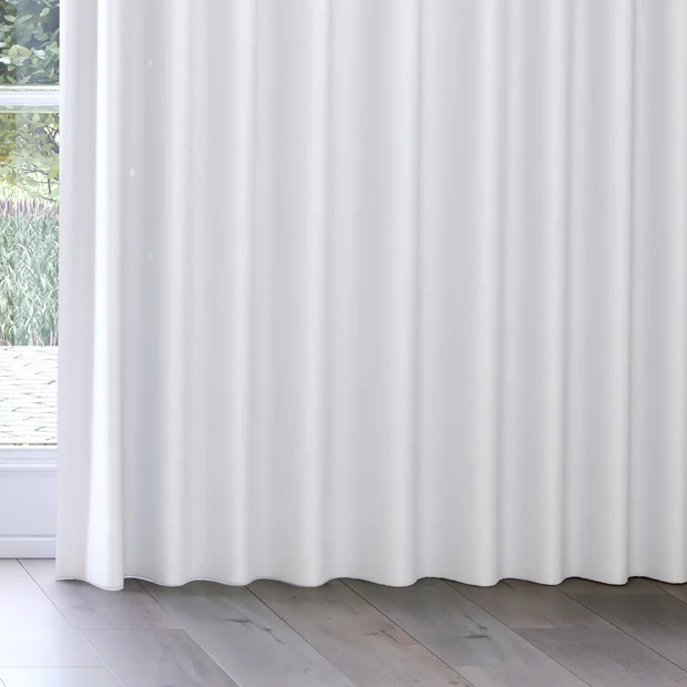 Photo of the fabric Oakley FR Whitewash swatch by James Dunlop. Use for Curtains. Style of Plain, Texture