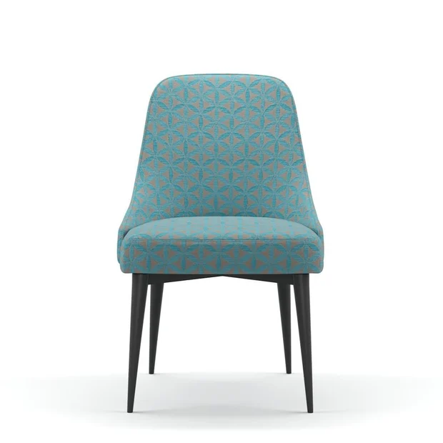 Photo of the fabric Tapa Aqua swatch by James Dunlop. Use for Upholstery, Accessory. Style of Geometric