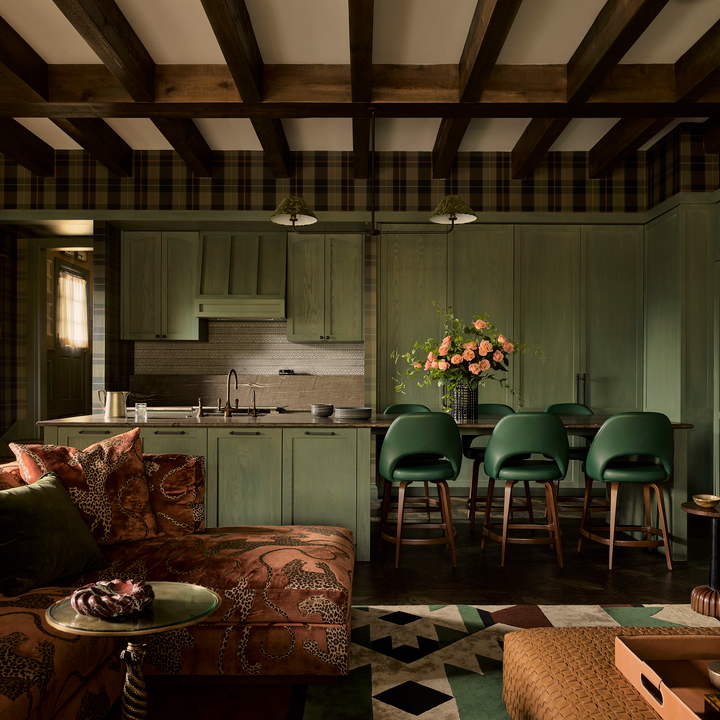 Sofa in Panthera colour Whisky by Catherine Martin by Mokum | Photograph by Anson Smart