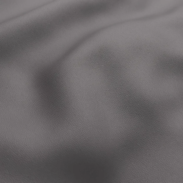 Photo of the fabric Integra Charcoal swatch by Zepel. Use for Upholstery, Accessory, Top of Bed. Style of Leather And Vinyl, Plain