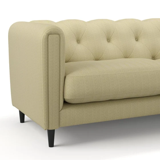 Photo of the fabric Trailblazer Pistachio swatch by James Dunlop FibreGuard. Use for Curtains, Upholstery, Accessory, Top of Bed. Style of Texture, Traditional