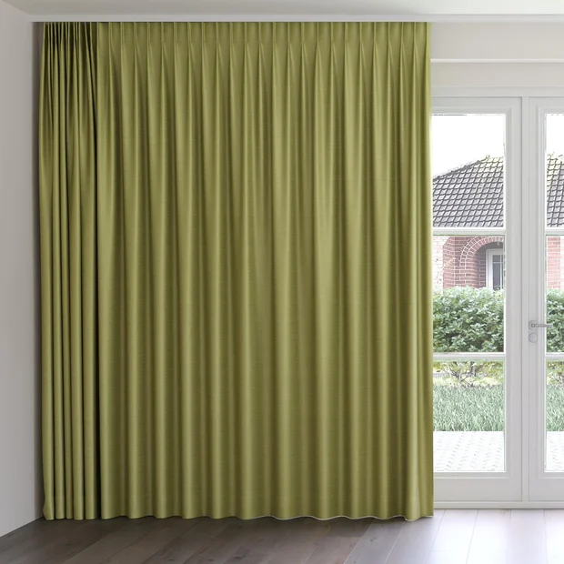 Photo of the fabric Luxe Leaf swatch by James Dunlop Essentials. Use for Curtains, Accessory, Top of Bed. Style of Plain, Texture