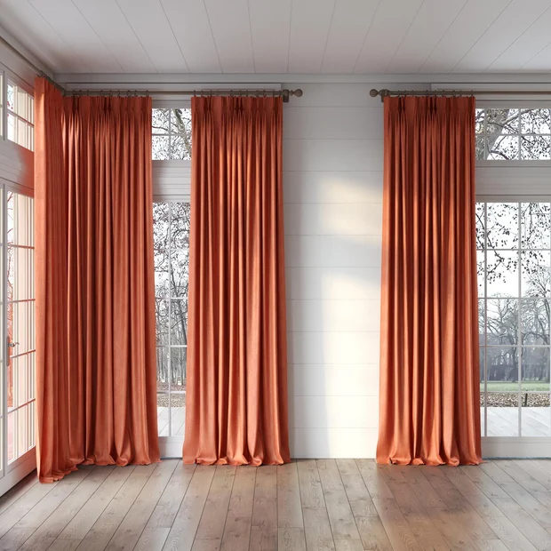 Photo of the fabric Trezor Terra swatch by James Dunlop FibreGuard. Use for Curtains, Upholstery, Accessory. Style of Chenille, Plain