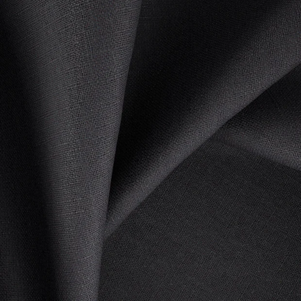 Photo of the fabric Atlas Onyx swatch by Zepel. Use for Curtains, Upholstery, Accessory, Top of Bed. Style of Plain, Texture