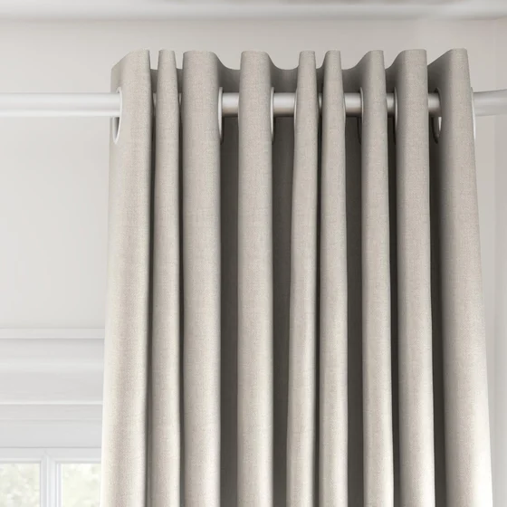 Photo of the fabric Eclipse Blackout Oyster swatch by James Dunlop. Use for Curtains. Style of Plain, Texture