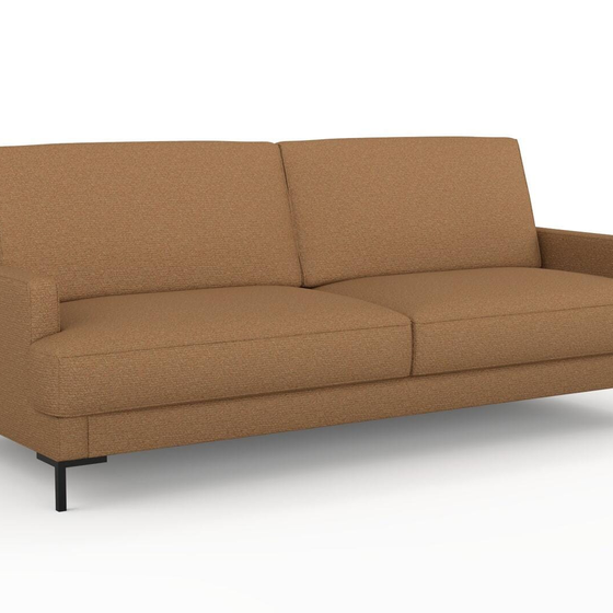 Photo of the fabric Grain Rust swatch by Mokum. Use for Upholstery, Accessory, Top of Bed. Style of Plain, Texture