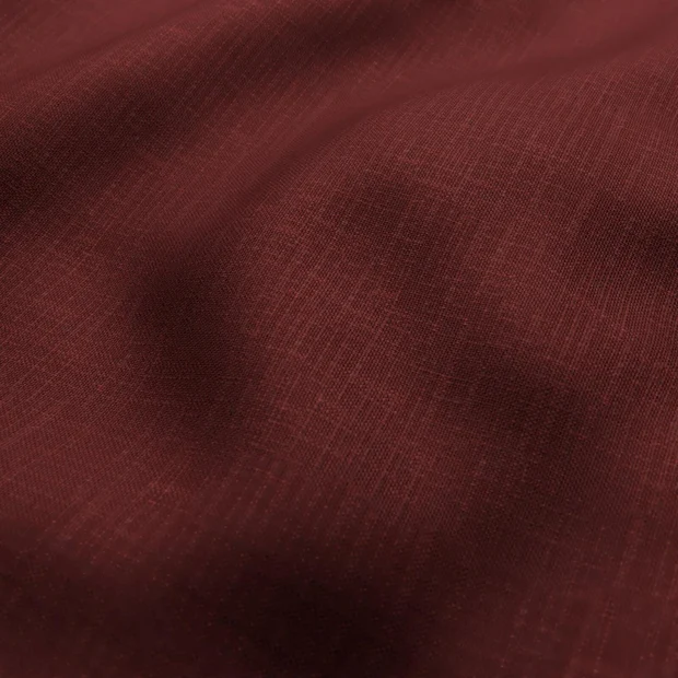 Photo of the fabric Allium Bordeaux swatch by Mokum. Use for Upholstery, Accessory. Style of Plain, Texture