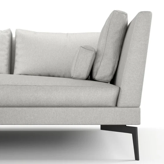 Photo of the fabric Prato Fog swatch by Mokum. Use for Upholstery, Accessory. Style of Plain, Texture