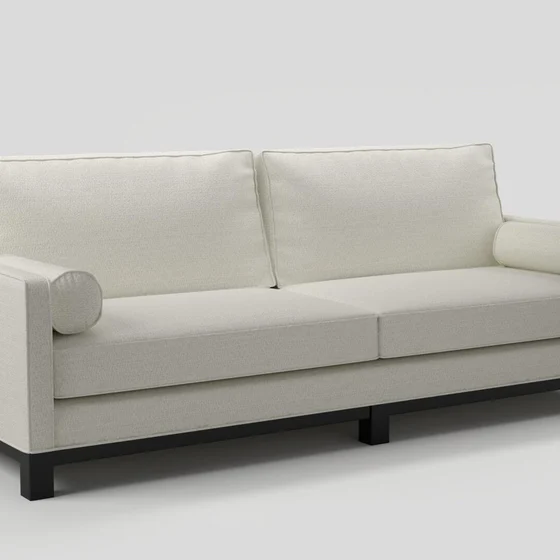 Photo of the fabric Stretch Ivory swatch by James Dunlop FibreGuard. Use for Upholstery, Accessory. Style of Plain, Texture