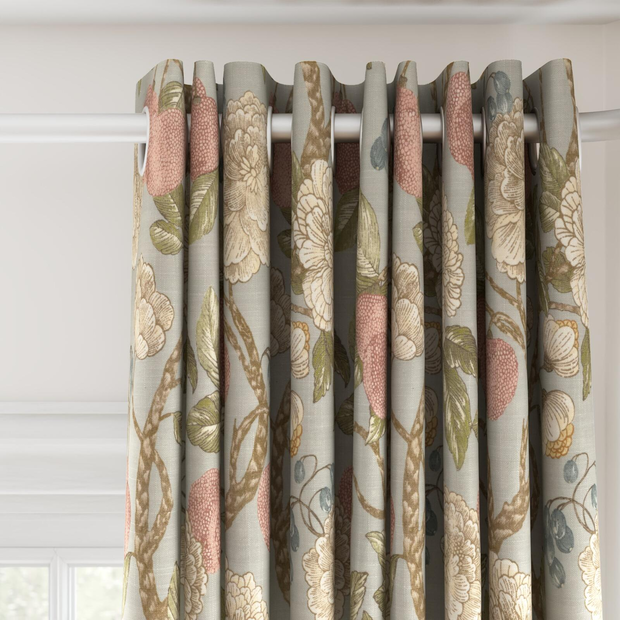 Photo of the fabric Valencia Spring swatch by James Dunlop. Use for Curtains, Accessory. Style of Floral And Botannical, Print