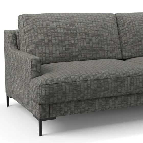 Photo of the fabric Raku Obsidian swatch by Mokum. Use for Upholstery, Accessory. Style of Plain, Texture