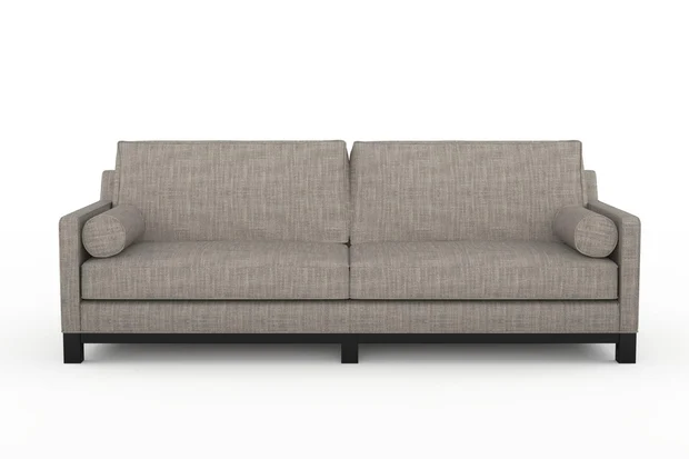 Photo of the fabric Grounded Dove Grey swatch by James Dunlop. Use for Upholstery, Accessory. Style of Plain, Texture