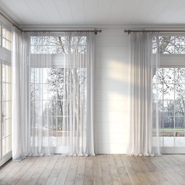 Photo of the fabric Seaview Black Sand swatch by James Dunlop. Use for Sheer Curtains. Style of Plain, Sheer