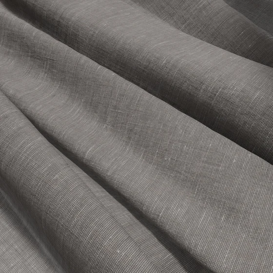 Photo of the fabric Lino Storm swatch by Mokum. Use for Sheer Curtains. Style of Plain, Sheer