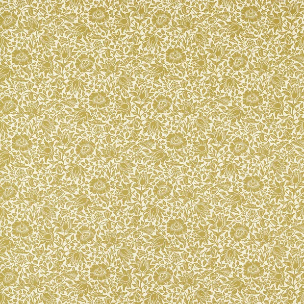 Photo of the fabric Mallow Weave F1744 1 swatch by Clarke & Clarke. . Style of Floral And Botannical, Texture