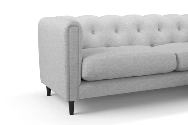 Photo of the fabric Newport Silver swatch by James Dunlop. Use for Upholstery, Accessory. Style of Plain