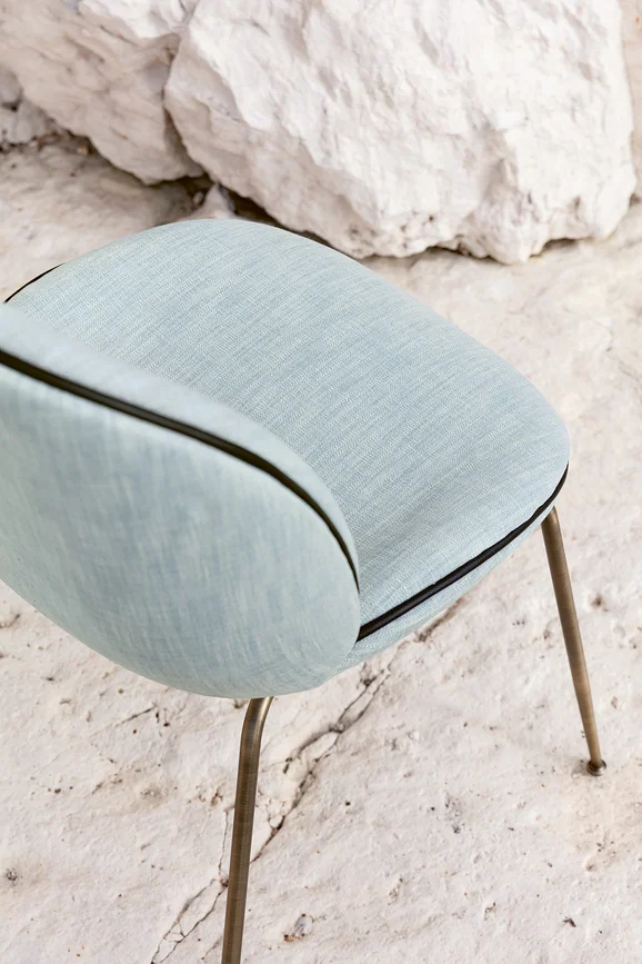 Photo of the fabric Wave K5261 17 in situ by Kirkby Design. Use for Upholstery, Accessory. Style of Plain