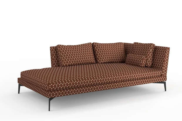 Photo of the fabric Samurai Burnt Orange swatch by Mokum. Use for Upholstery, Accessory. Style of Geometric