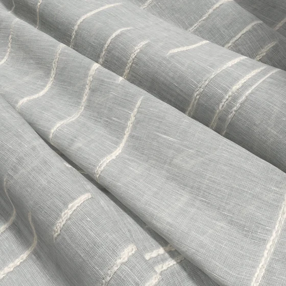 Photo of the fabric Tidal Dew swatch by James Dunlop. Use for Sheer Curtains. Style of Plain, Sheer